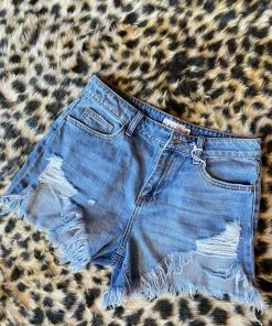 The Pink Leopard Summer Fun Denim Shorts New Arrivals