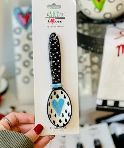 The Pink Leopard Heart Spoons