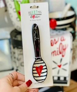 The Pink Leopard Heart Spoons