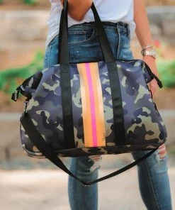 The Pink Leopard Weekender Tote Camo - Neoprene New Arrivals