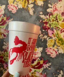 The Pink Leopard New Arrivals Crawfish Cups - Suck It Self - Styrofoam Sleeve Of 10