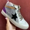The Pink Leopard Silver Sparkle High Top New Arrivals