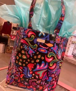 The Pink Leopard CONSUELA - Grab N Go Tote - BLACK SWIRLY RESTOCK!!!