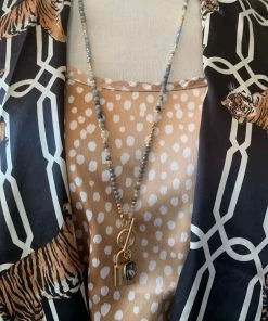 The Pink Leopard PINK PANACHE LOCK NECKLACE