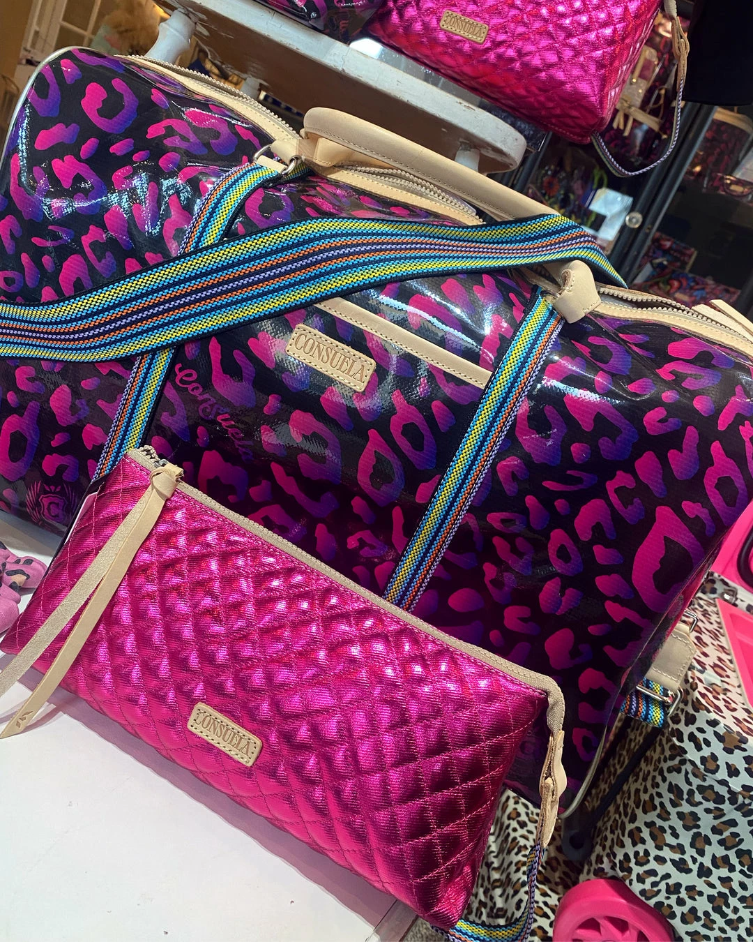 The Pink Leopard New Arrivals CONSUELA - PEBBLES Weekender 2 The Pink Leopard New Arrivals CONSUELA - PEBBLES Weekender