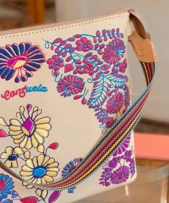 The Pink Leopard New Arrivals Consuela- Embroidery Detailed Crossbody