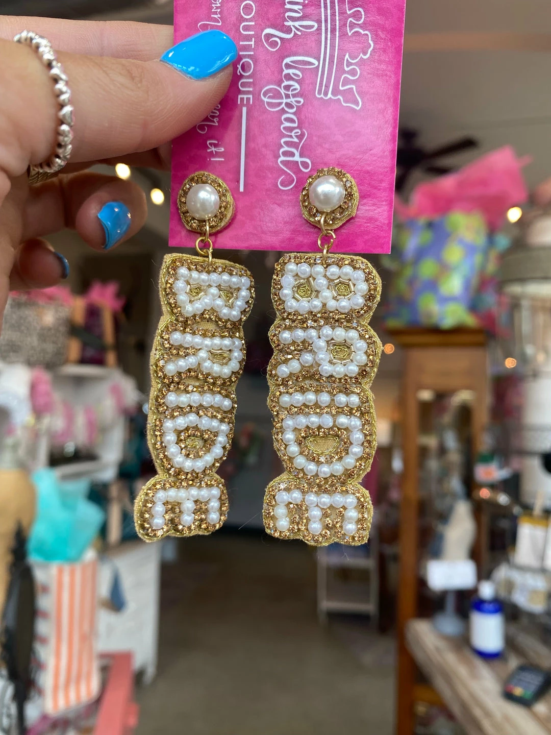 The Pink Leopard Bride Earrings New Arrivals 1 The Pink Leopard Bride Earrings New Arrivals