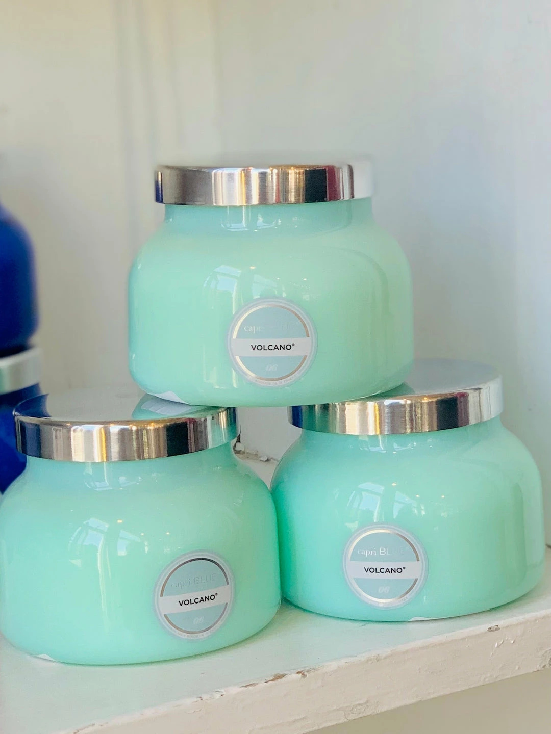 The Pink Leopard Capri Blue - Volcano 8 Oz. - Aqua 2 The Pink Leopard Capri Blue - Volcano 8 Oz. - Aqua