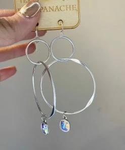 The Pink Leopard Pink Panache - The YAYA Earrings - Large Silver New Arrivals