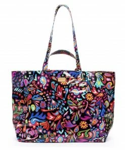 The Pink Leopard Jumbo Bag - Consuela •• Black Swirly New Arrivals