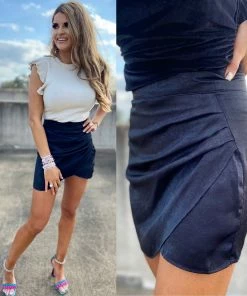 The Pink Leopard New Arrivals Sassy Black Skirt