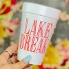 The Pink Leopard Lake Break Styrofoam Cups - Sleeve Of 10 New Arrivals