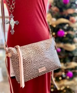 The Pink Leopard CONSUELA Wesley Crossbody PURSE