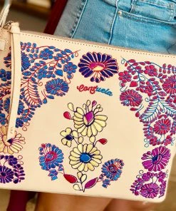 The Pink Leopard New Arrivals Consuela- Embroidery Detailed Crossbody