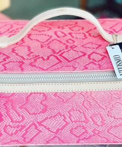 The Pink Leopard New Arrivals Cora Pink Train Case - CONSUELA