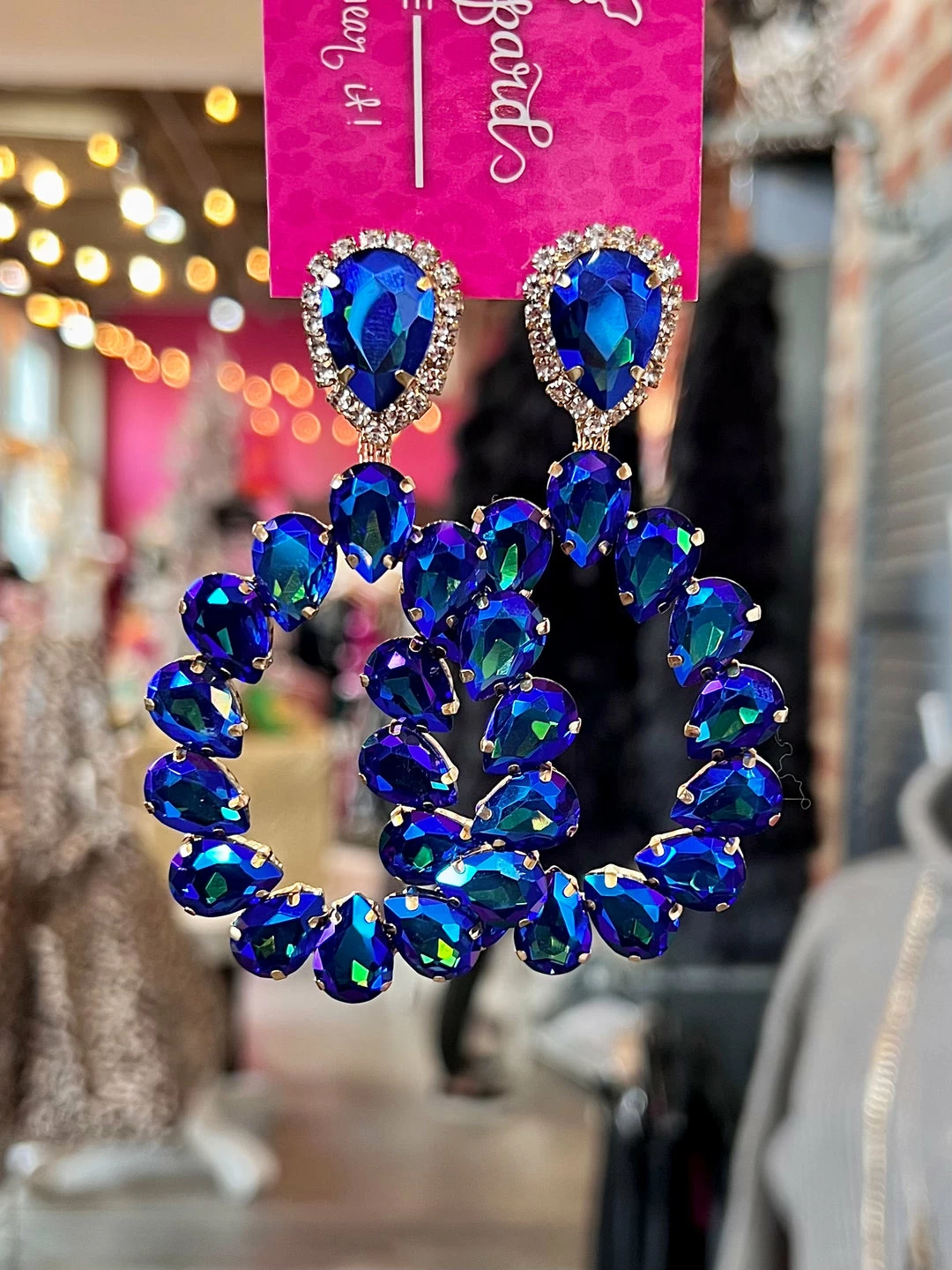 The Pink Leopard Madison Gem Earring New Arrivals 3 The Pink Leopard Madison Gem Earring New Arrivals