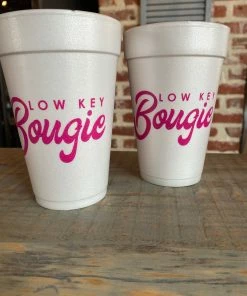 The Pink Leopard New Arrivals Low Key Bougie Styrofoam Cups - Sleeve Of 10 - Pink