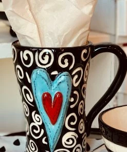 The Pink Leopard New Arrivals Sassy Heart Coffee Cups