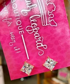 The Pink Leopard Silver & Gold Dreamer Studs New Arrivals