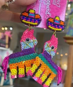 The Pink Leopard Fiesta Donkey Earrings