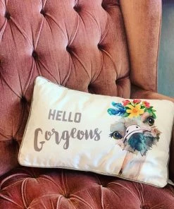 The Pink Leopard New Arrivals Hello Gorgeous Pillow