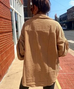 The Pink Leopard The BABE Jacket - Camel