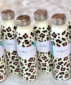 The Pink Leopard Luxy Leopard Skinny Canteen SWIG