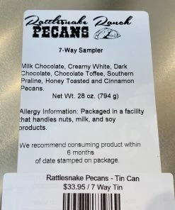 The Pink Leopard Rattlesnake Pecans - Tin Can