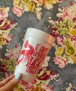 The Pink Leopard New Arrivals Crawfish Cups - Suck It Self - Styrofoam Sleeve Of 10