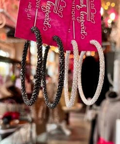 The Pink Leopard Maya Hoop Earring