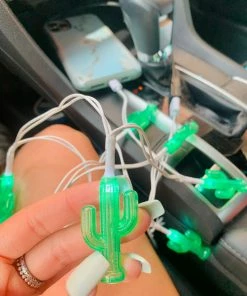 The Pink Leopard New Arrivals Cactus - Apple IPHONE Charger ••