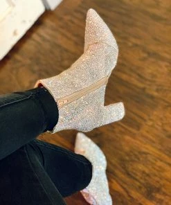 The Pink Leopard The Cady Bling Booties - Betsy Johnson