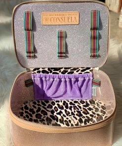The Pink Leopard Glitter Train Case-Consuela 5 The Pink Leopard Glitter Train Case-Consuela