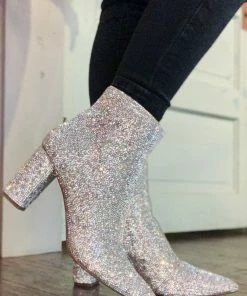 The Pink Leopard The Cady Bling Booties - Betsy Johnson