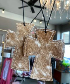 The Pink Leopard Tan Cowhide - Air Freshie