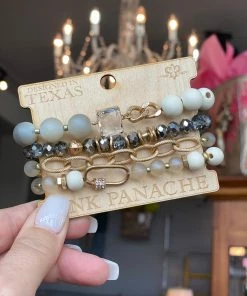 The Pink Leopard PINK PANACHE - Layered Babe Bracelets New Arrivals