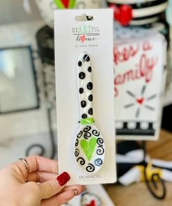 The Pink Leopard Heart Spoons