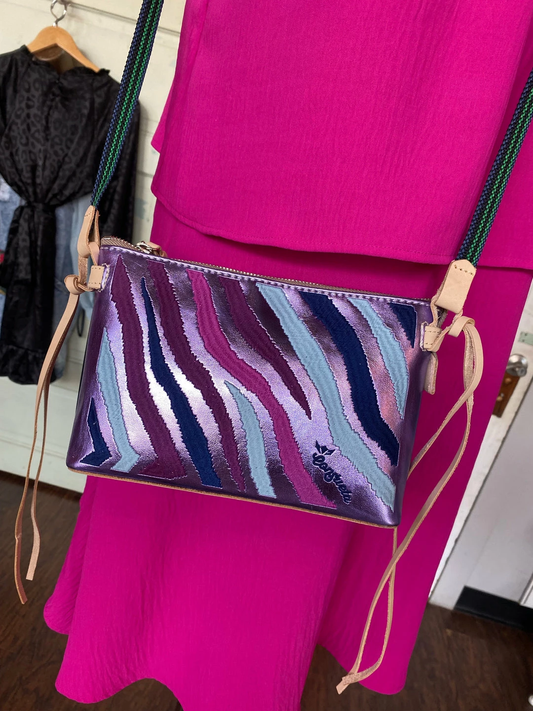 The Pink Leopard New Arrivals CONSUELA - Midtown Crossbody - Purple Rein 3 The Pink Leopard New Arrivals CONSUELA - Midtown Crossbody - Purple Rein