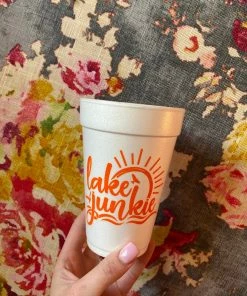 The Pink Leopard Lake Junkie Cups - Sleeve Of 10 - Orange