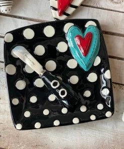 The Pink Leopard Sassy Plate & Spreader Set New Arrivals