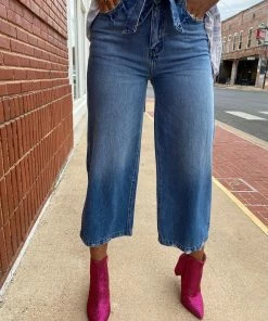 The Pink Leopard New Arrivals Khaki Cropped Jeans