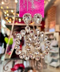 The Pink Leopard Madison Gem Earring New Arrivals