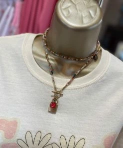 The Pink Leopard New Arrivals PINK PANACHE- Multi Lock Necklace