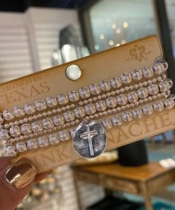 The Pink Leopard New Arrivals PINK PANACHE - BB Silver Layered Bracelets