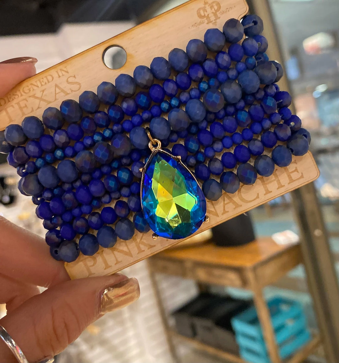 The Pink Leopard New Arrivals PINK PANACHE - ROYAL BLUE BRACELET SET 1 The Pink Leopard New Arrivals PINK PANACHE - ROYAL BLUE BRACELET SET