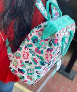 The Pink Leopard Leopard Party - COOLER BACKPACK