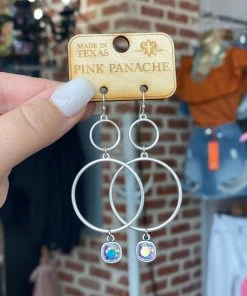 The Pink Leopard New Arrivals Pink Panache - The YAYA Earrings - Small Silver