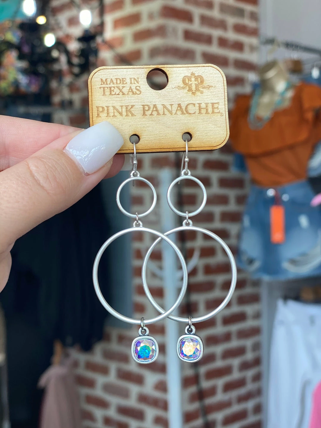 The Pink Leopard New Arrivals Pink Panache - The YAYA Earrings - Small Silver 1 The Pink Leopard New Arrivals Pink Panache - The YAYA Earrings - Small Silver