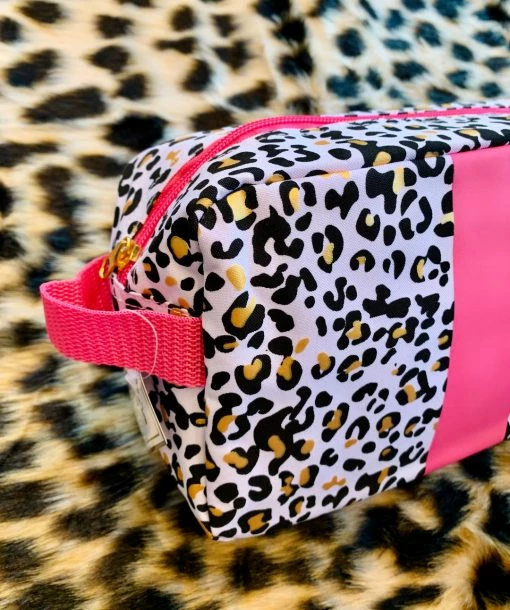 The Pink Leopard Pink Leopard Cosmetic Bag New Arrivals