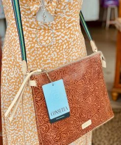 The Pink Leopard New Arrivals CONSUELA - Leather Detail Crossbody